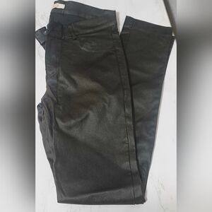 Women Chic Black Leather Pants